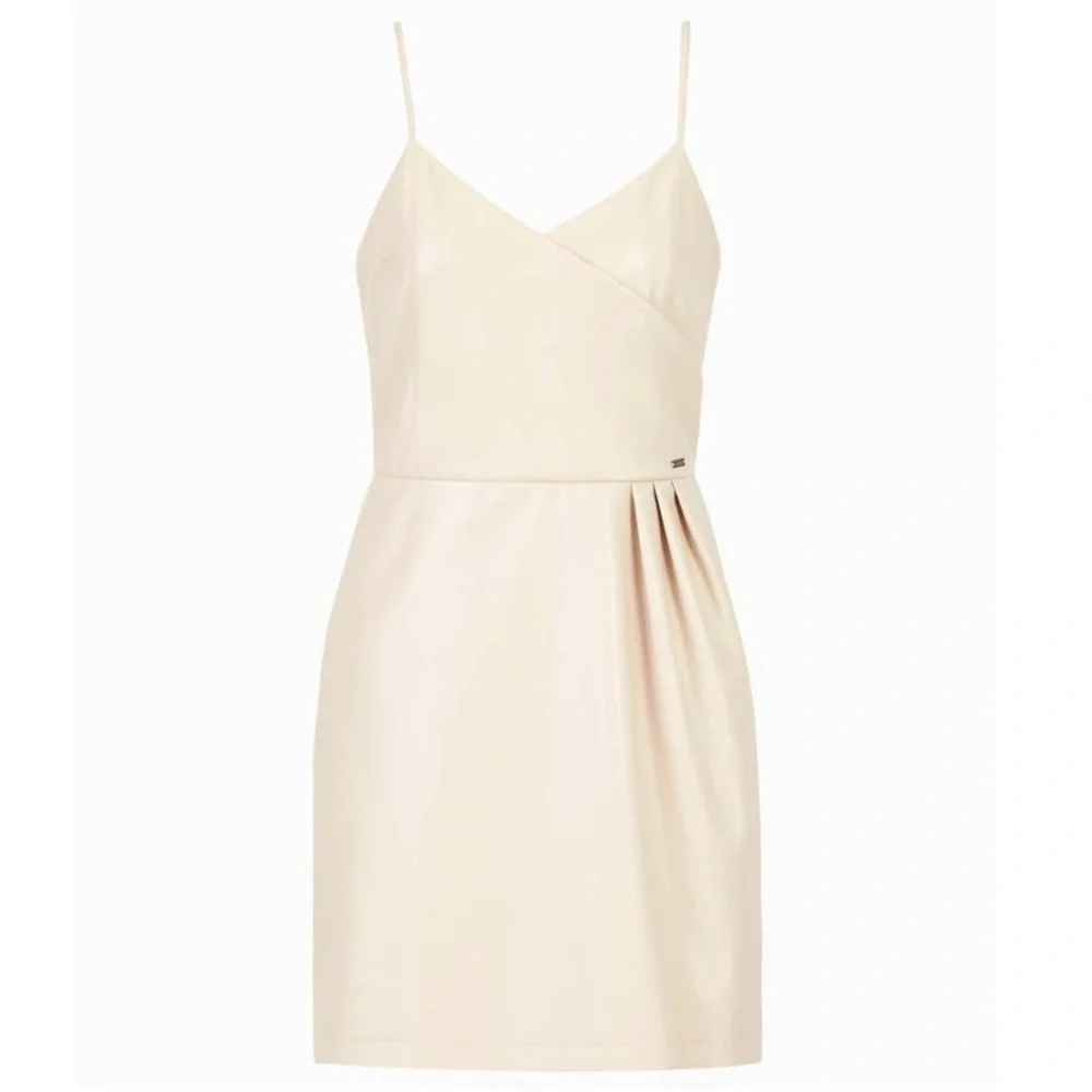 NWT • Armani Exchange • Women's Sleeveless Faux Leather Mini Dress • Size 10 • 😍 - Picture 1 of 7